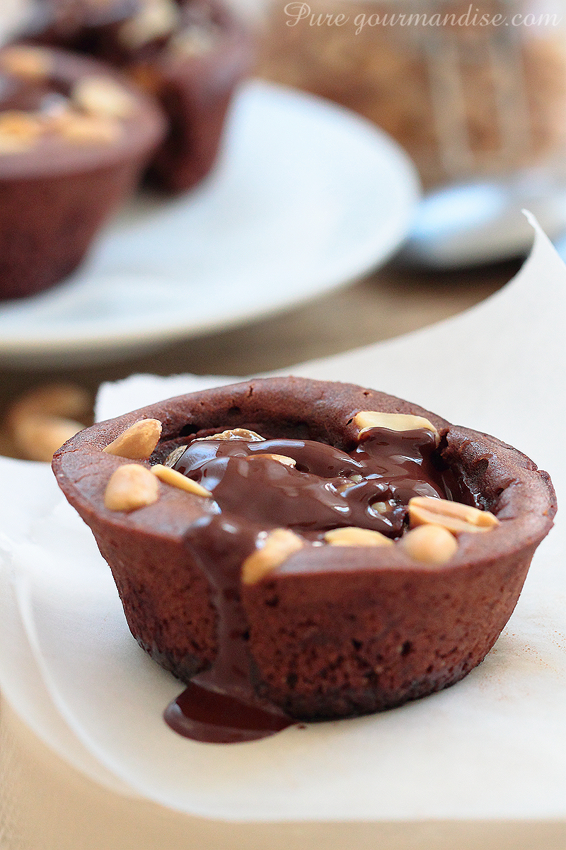 Fondants chocolat banane cacahuète - Pure Gourmandise