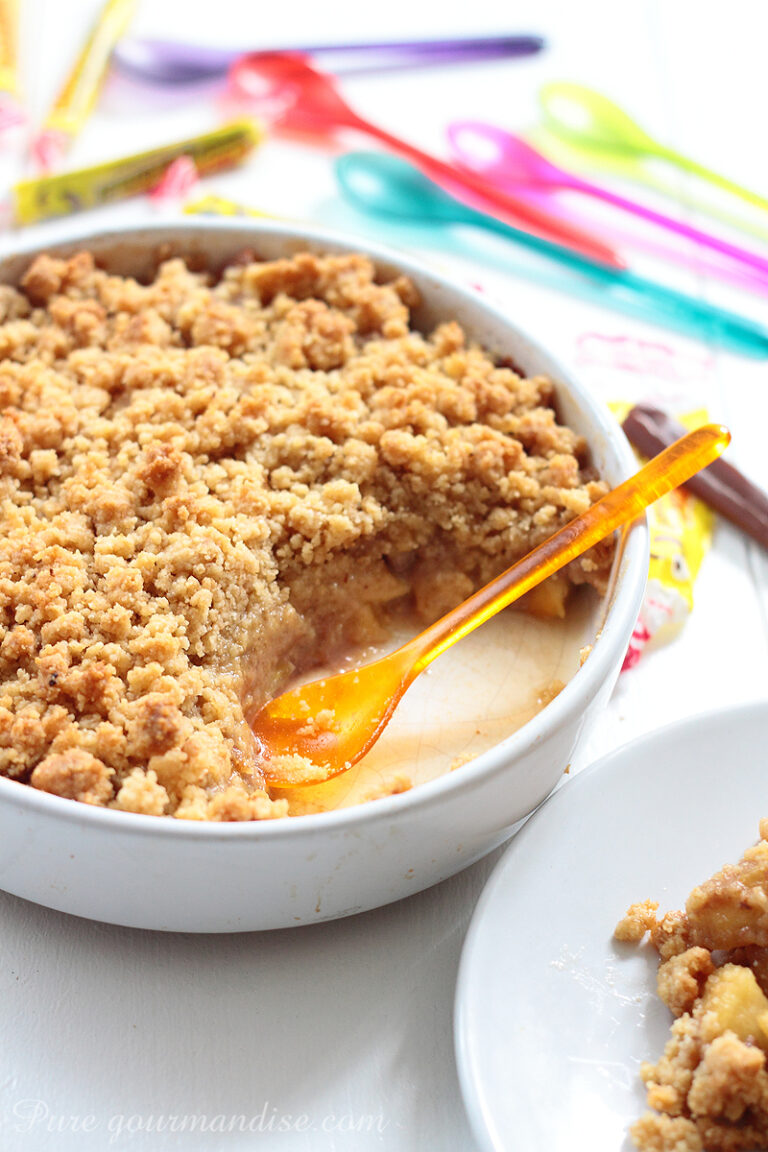 Crumble pommes Carambar - Pure Gourmandise