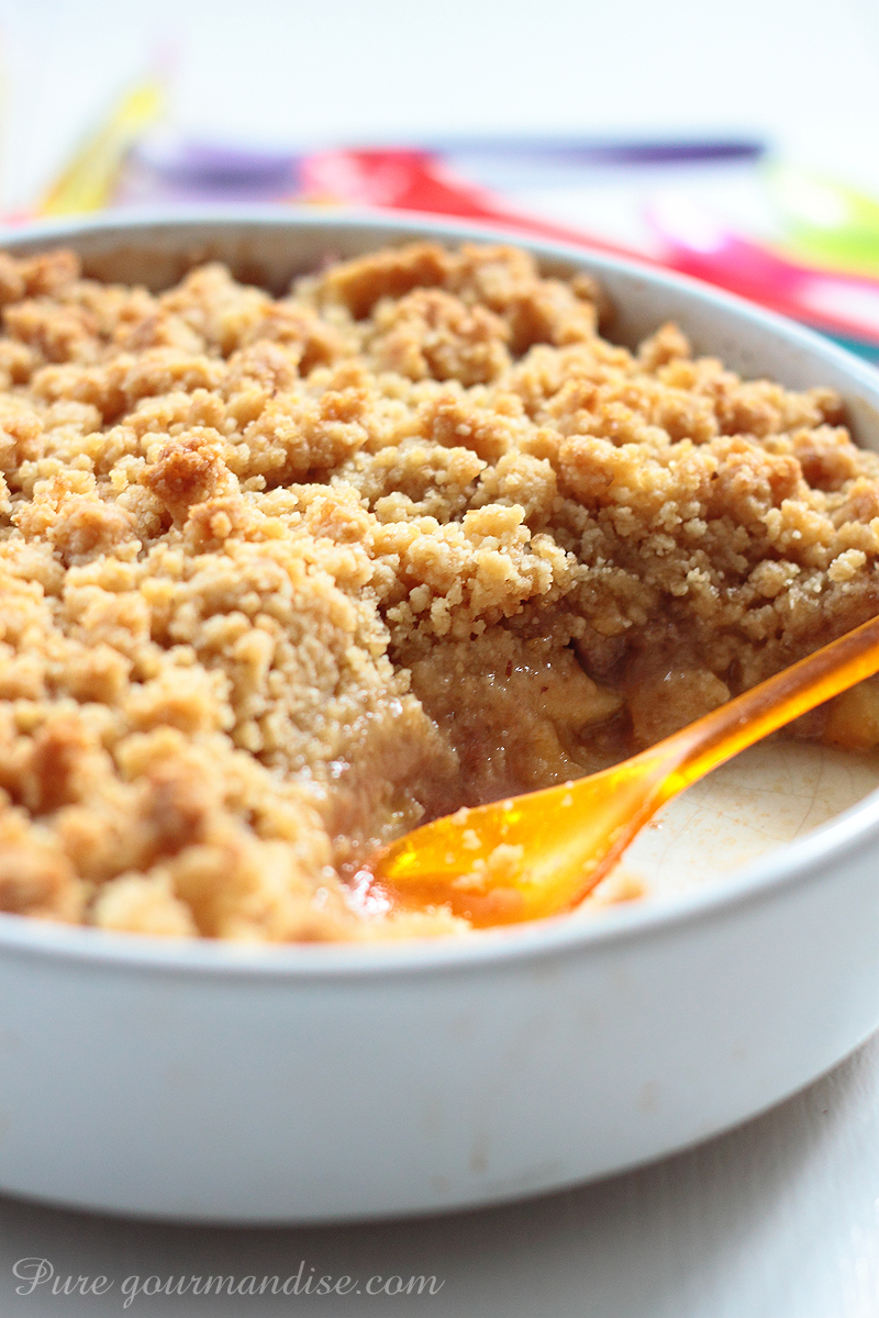 Crumble pommes Carambar - Pure Gourmandise