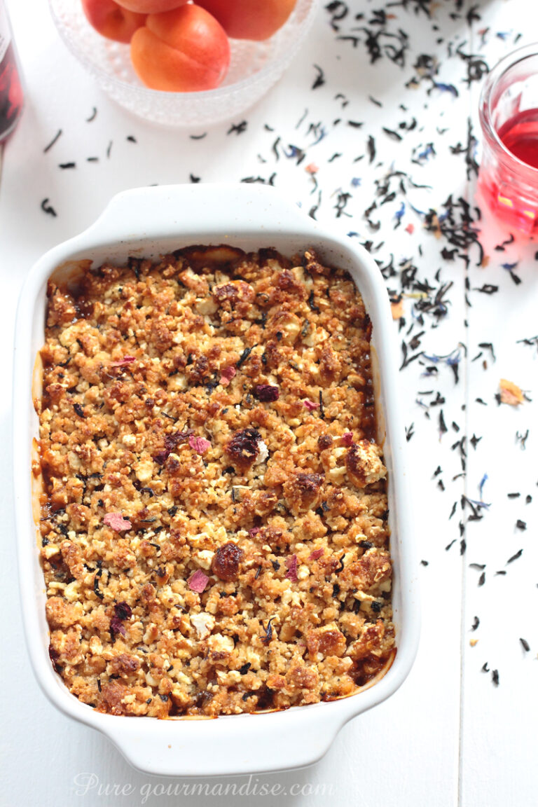Crumble abricot et coquelicot - Pure Gourmandise