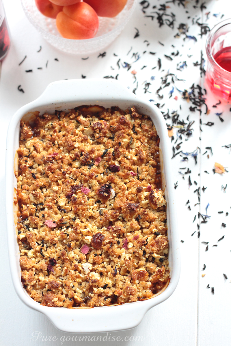 Crumble abricot et coquelicot - Pure Gourmandise