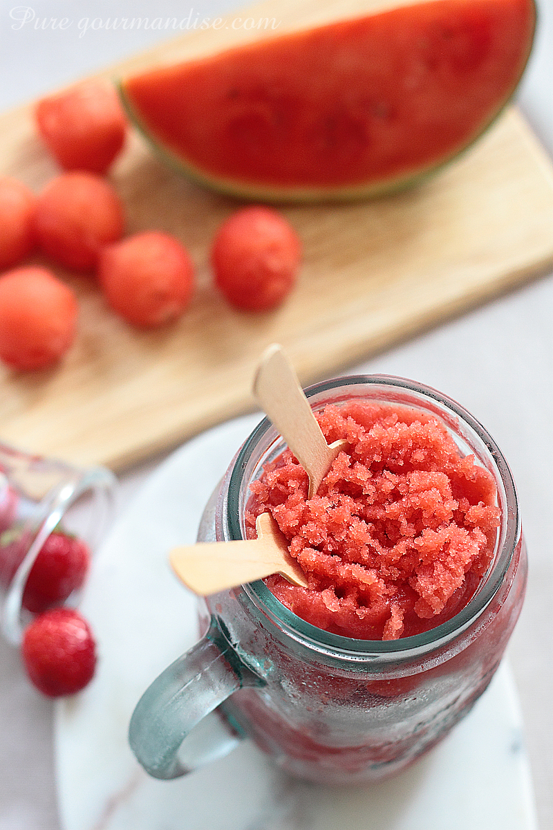 Granité pastèque fraise - Pure Gourmandise