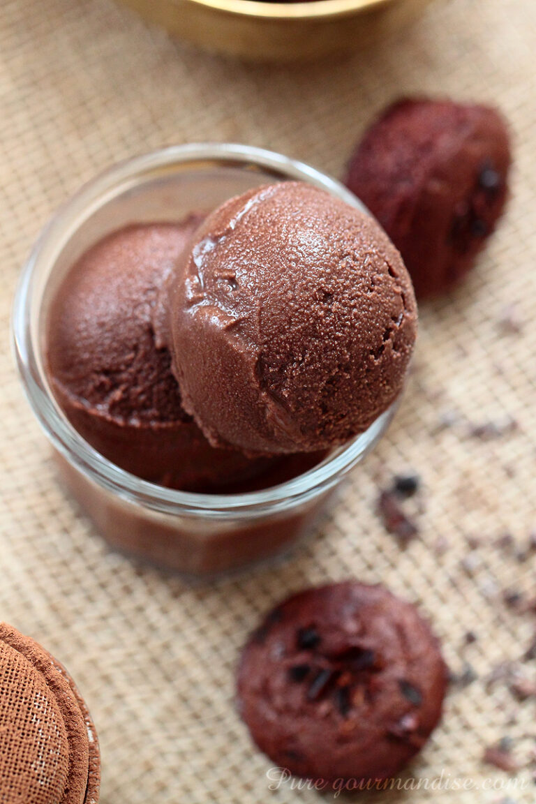 Sorbet au chocolat - Pure Gourmandise
