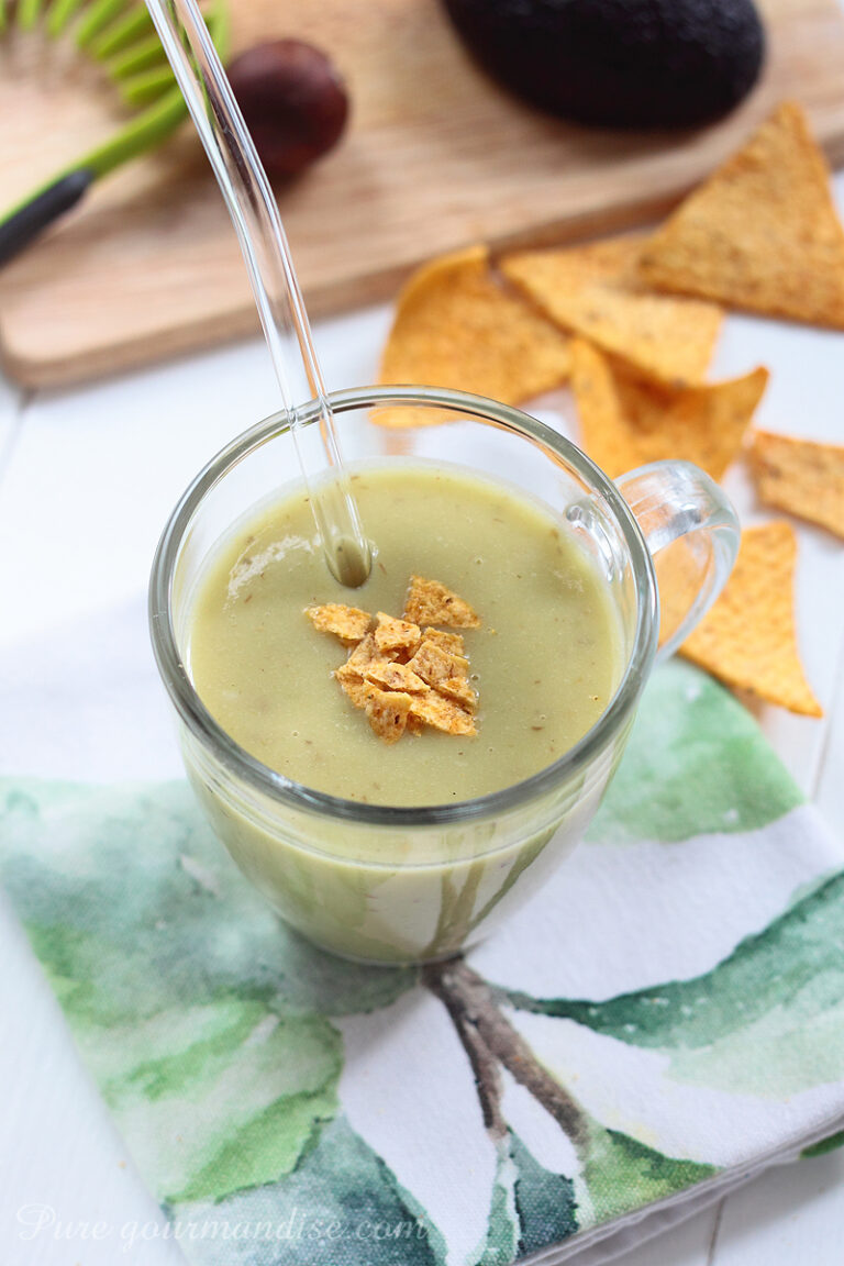 Soupe froide d'avocat - Pure Gourmandise