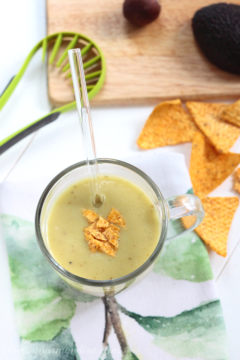 Soupe froide d'avocat - Pure Gourmandise