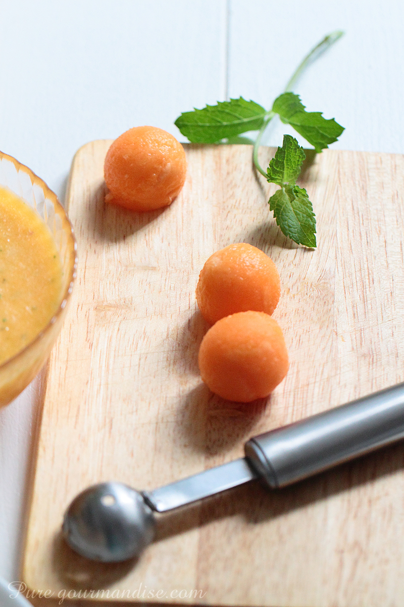 Soupe de melon à la menthe - Pure Gourmandise