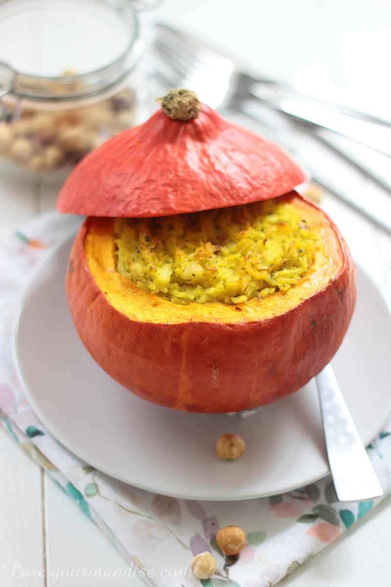 Potimarron farci au cabillaud - Pure Gourmandise