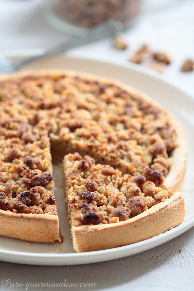Tarte pommes coings en streusel - Pure Gourmandise