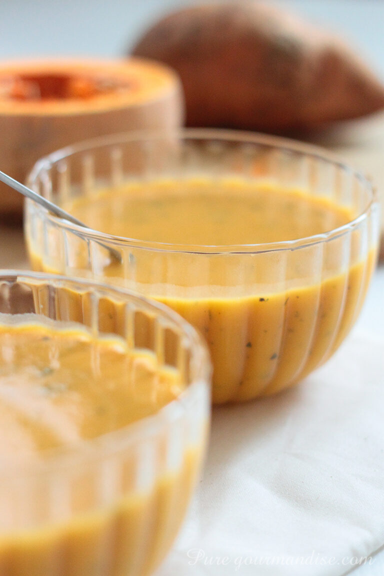 Velouté de butternut et patate douce - Pure Gourmandise