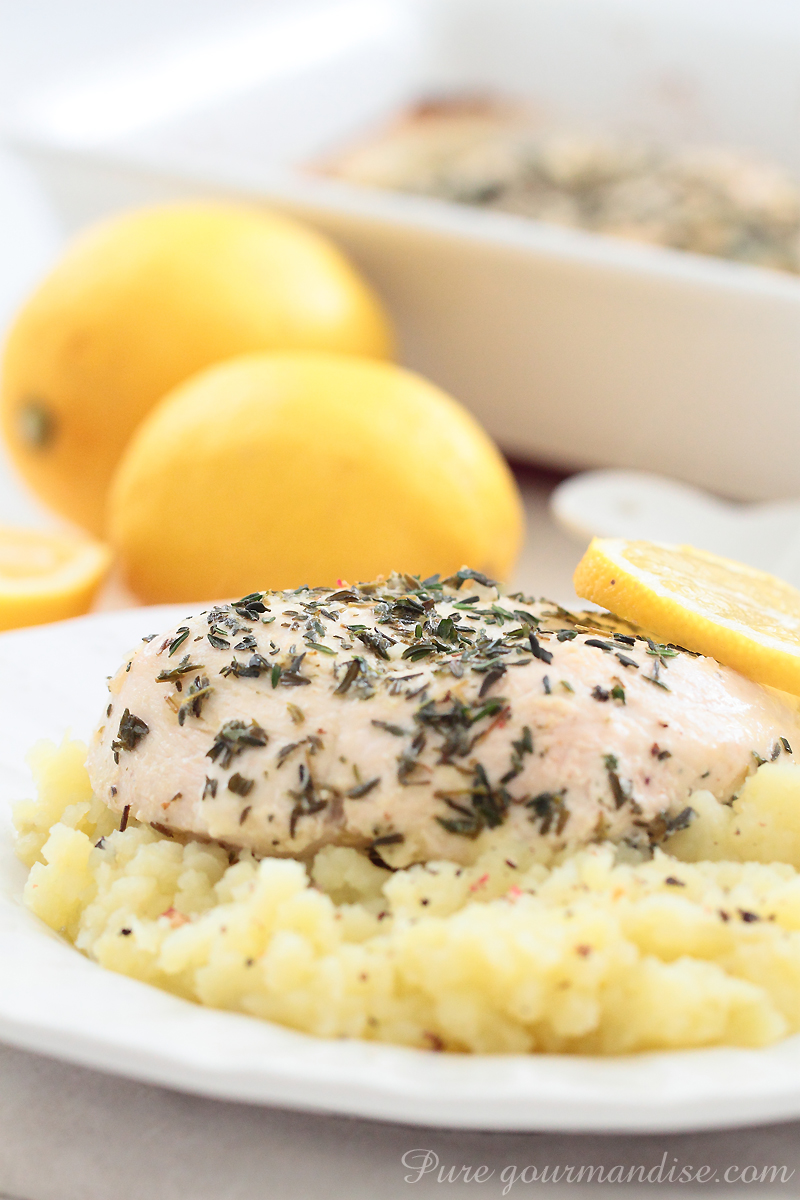 Poulet thym citron - Pure Gourmandise