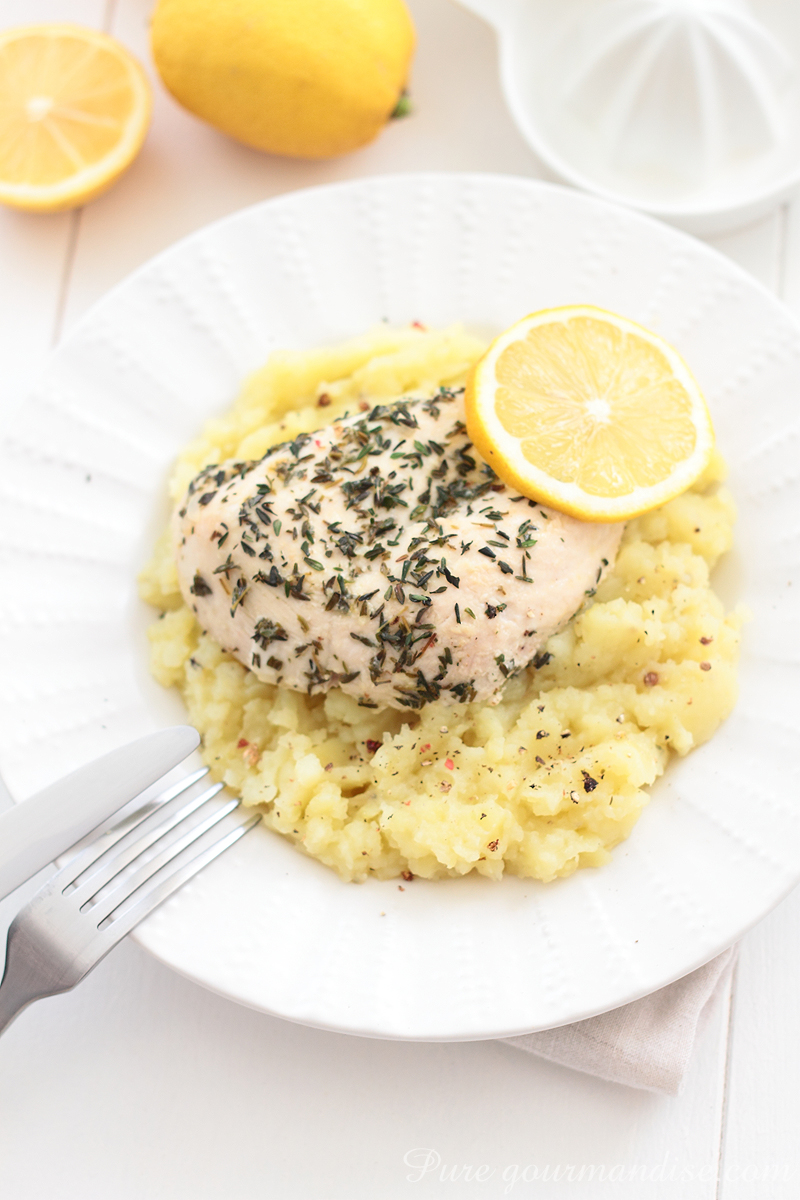 Poulet thym citron - Pure Gourmandise
