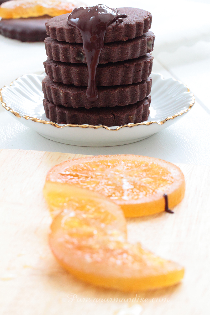 Sablés chocolat orange confite - Pure Gourmandise