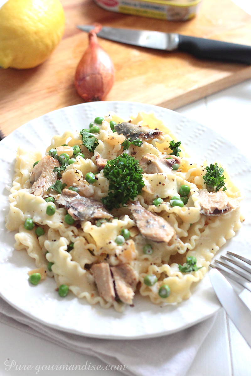 Mafaldine aux sardines et au citron - Pure Gourmandise