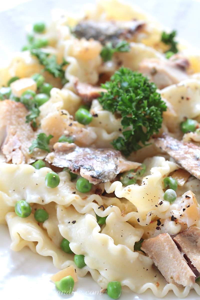 Mafaldine aux sardines et au citron - Pure Gourmandise