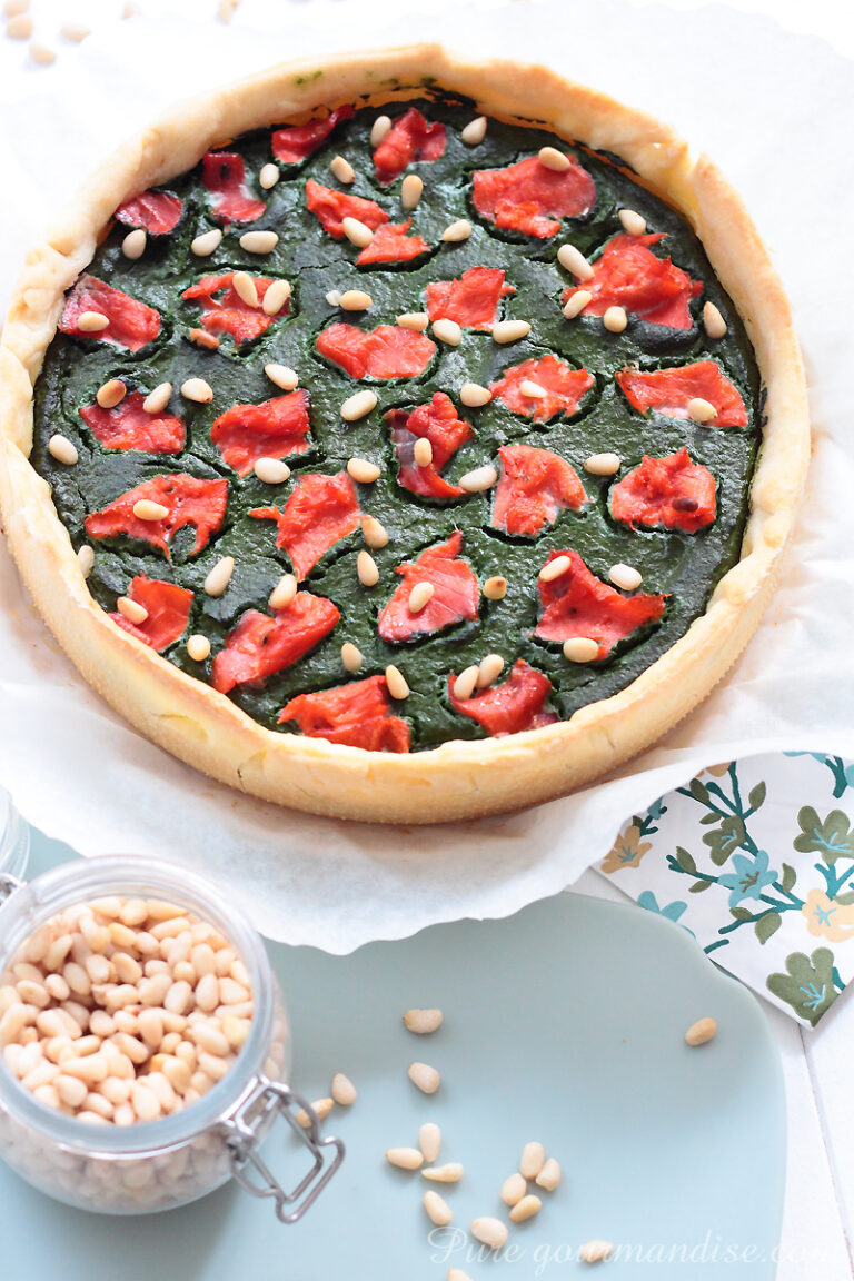 Tarte épinards saumon - Pure Gourmandise