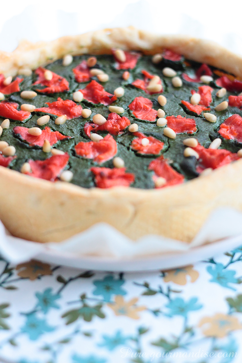 Tarte épinards saumon - Pure Gourmandise