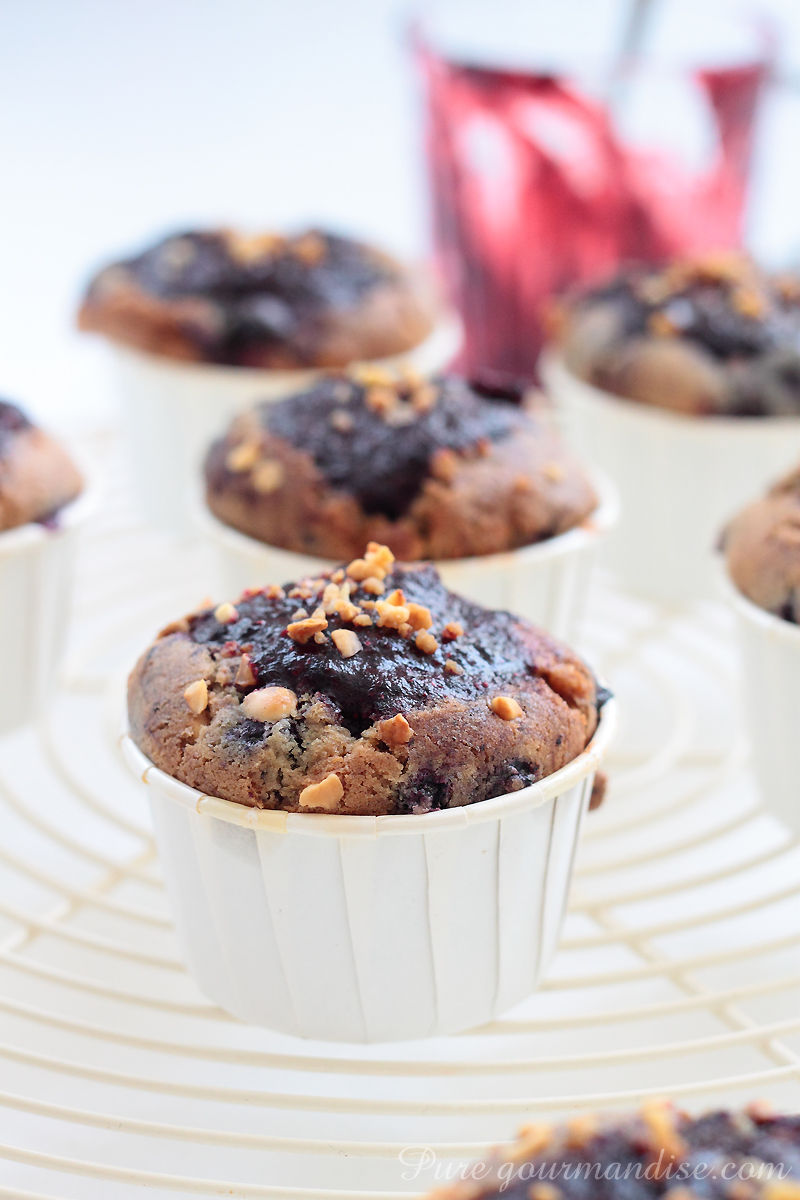 Muffins aux myrtilles - Pure Gourmandise