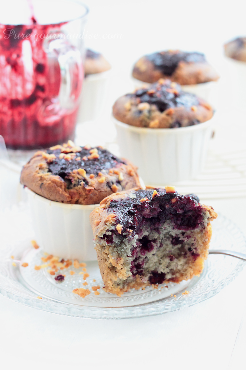 Muffins aux myrtilles - Pure Gourmandise