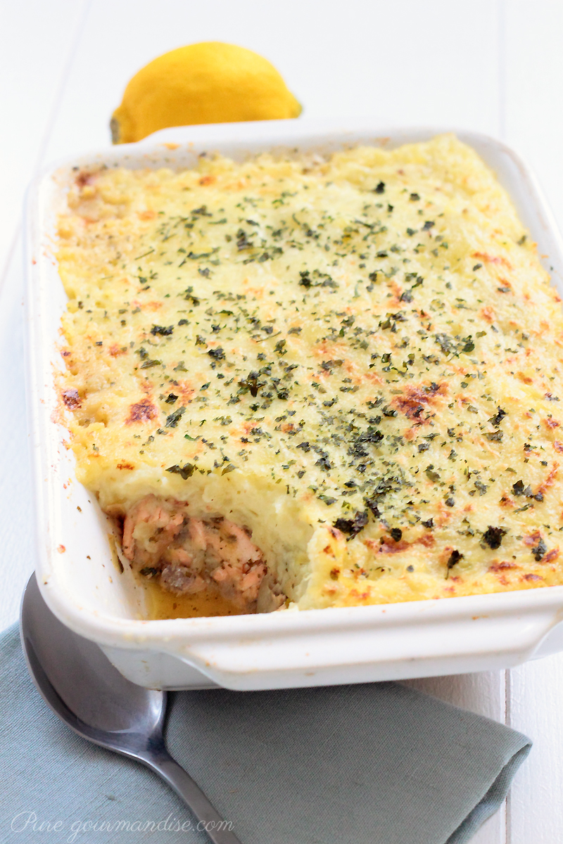 Parmentier de saumon au poireau - Pure Gourmandise