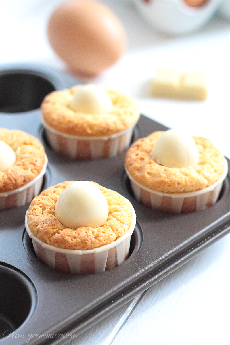 Mini moelleux au chocolat blanc - Pure Gourmandise