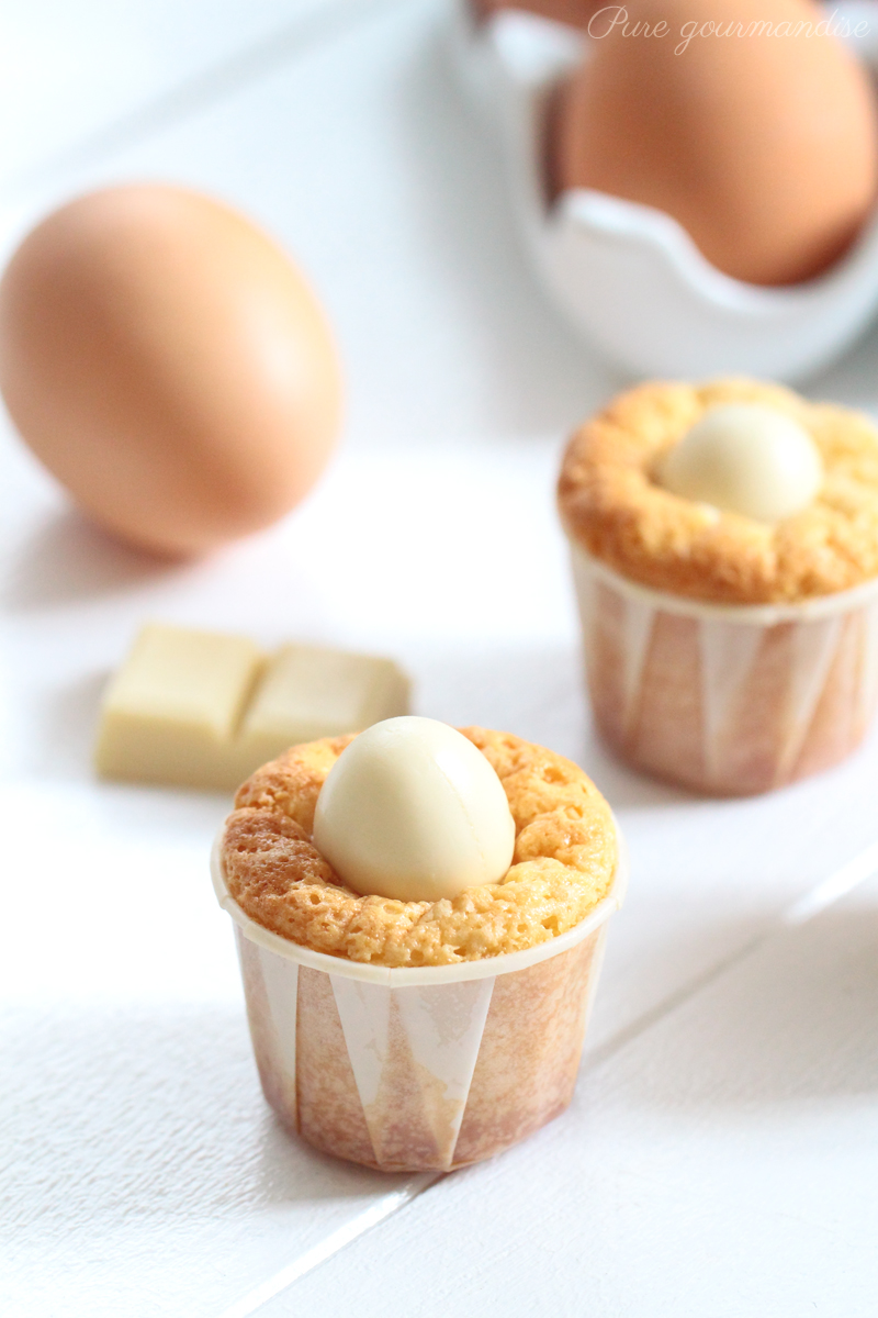 Mini moelleux au chocolat blanc - Pure Gourmandise