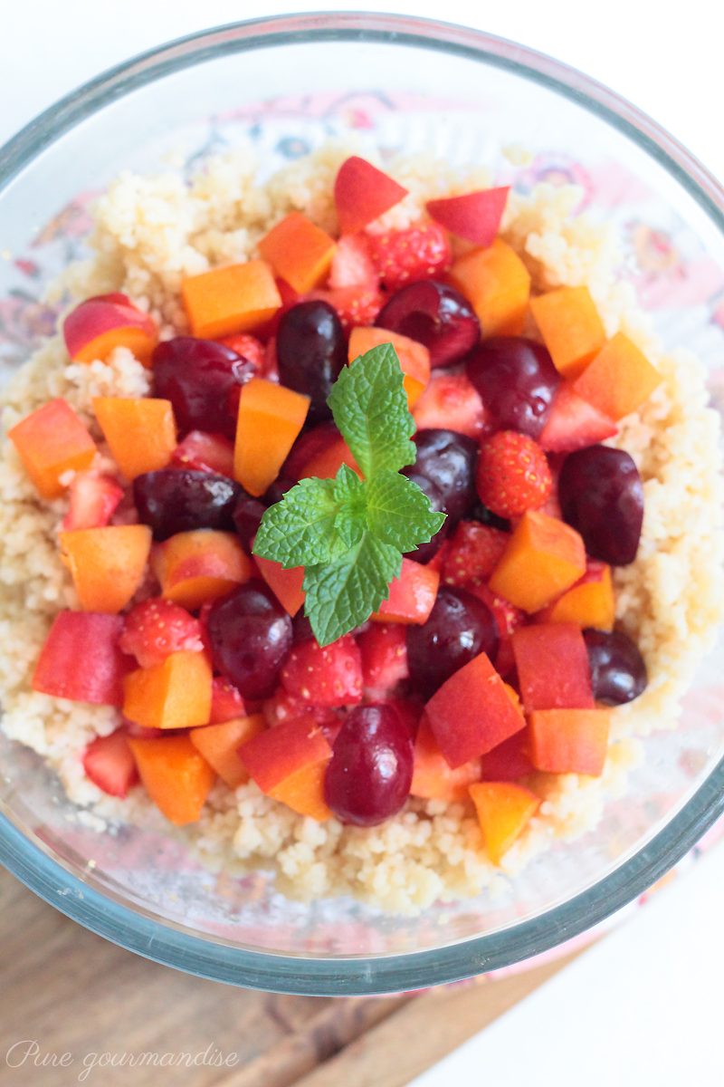 Taboulé aux fruits - Pure Gourmandise