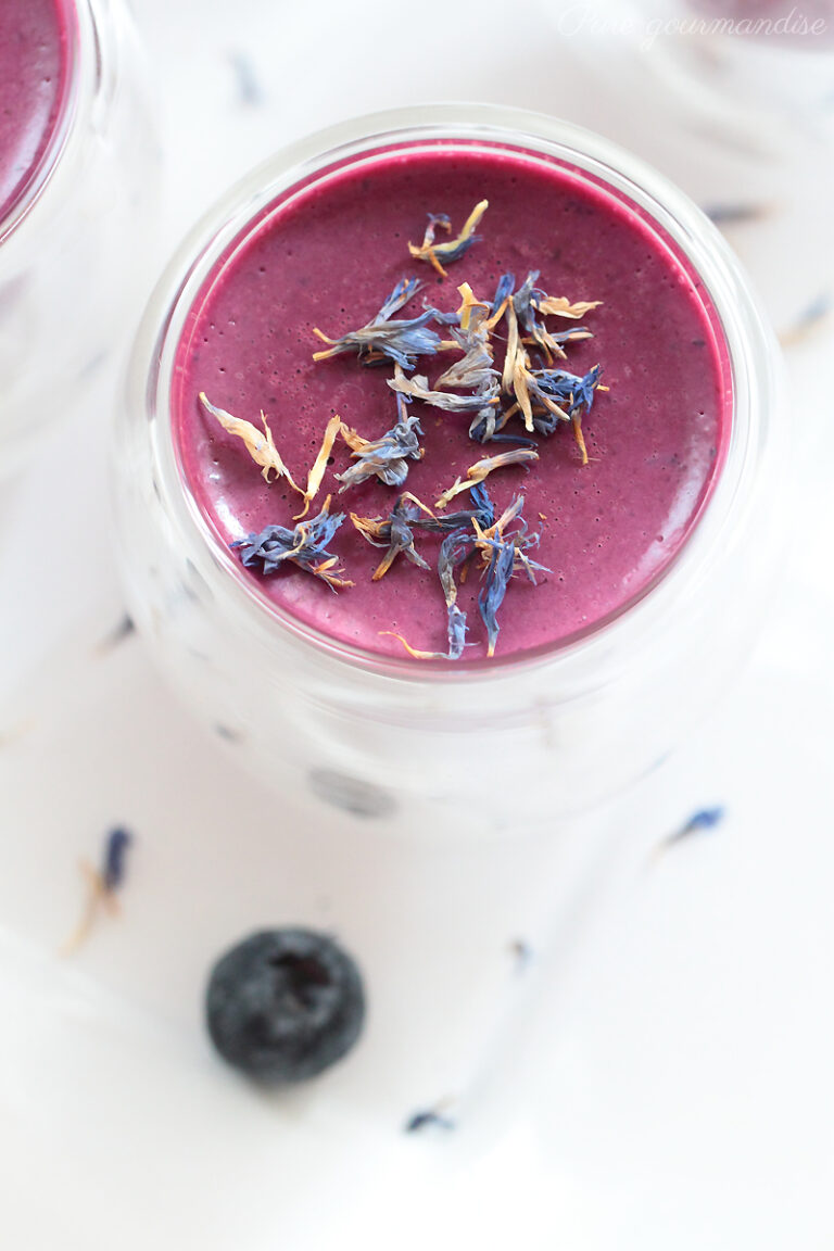 Panna cotta aux myrtilles - Pure Gourmandise