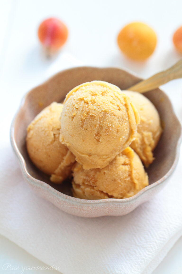 Sorbet aux mirabelles à la vanille - Pure Gourmandise