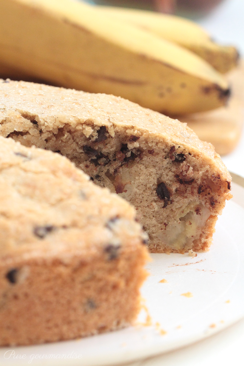 Gâteau banane chocolat moelleux - Pure Gourmandise