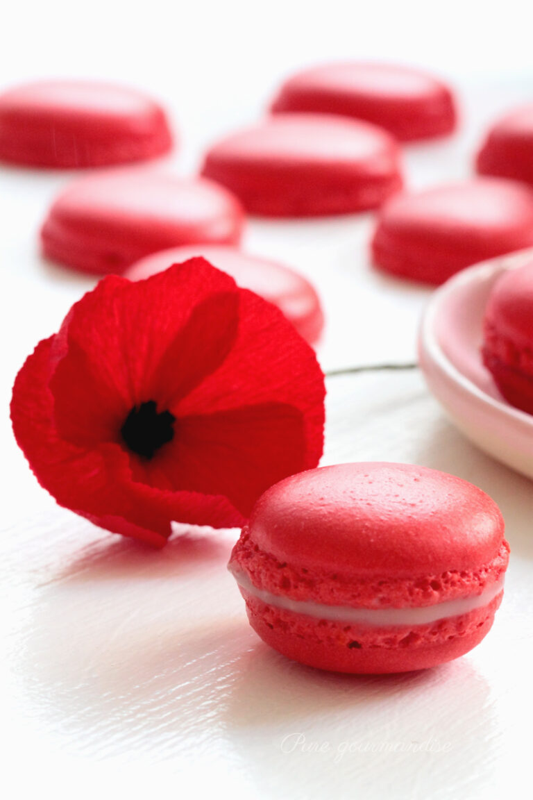 Macarons au coquelicot - Pure Gourmandise